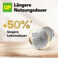GP Knopfzellen CR2032 Lithium 3,0 V, 4 St.