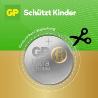 GP Knopfzellen CR2032 Lithium 3,0 V, 4 St.