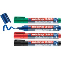 edding 363 Whiteboard-Marker farbsortiert 1,0 - 5,0 mm, 4...