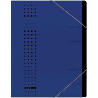 ELBA Ordnungsmappen chic 7 Fächer blau, 5 St.