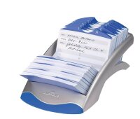 DURABLE Adresskartei Telindex desk silbergrau, für 500 Adress,- Telefonkarten