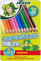 JOLLY SUPERSTICKS DELTA Buntstifte farbsortiert, 12 St.