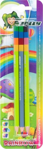 JOLLY SUPERSTICK RAINBOW Buntstifte farbsortiert, 3 St.