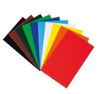 folia Buntpapier gummiert farbsortiert 80 g/qm 10 Blatt