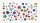 folia Schmucksteine mehrfarbig Basic 800 Teile, 1 Pack