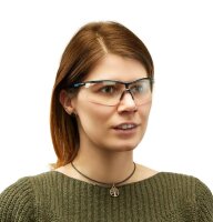 uvex Schutzbrille sportstyle 9193 schwarz, blau, 1 St.