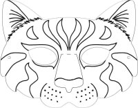 folia Bastelset Kindermasken weiß 6 St.