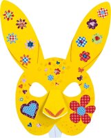 folia Bastelset Kindermasken weiß 6 St.