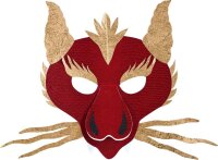folia Bastelset Kindermasken weiß 6 St.