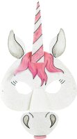 folia Bastelset Kindermasken weiß 6 St.