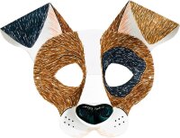 folia Bastelset Kindermasken weiß 6 St.