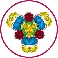 folia Bastelset Kaleidoskop mehrfarbig
