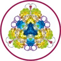 folia Bastelset Kaleidoskop mehrfarbig