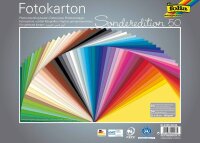 folia Fotokarton Sonderedition 50 farbsortiert 300 g/qm...