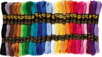 folia Garn zum Sticken matt mehrfarbig 1,0 mm x 8,0 m