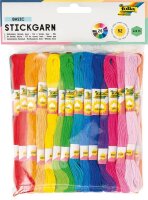 folia Garn zum Sticken matt mehrfarbig 1,0 mm x 8,0 m
