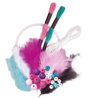 folia Bastelset Traumfänger Girl pink/blau