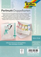 folia Faltkarten mit Briefumschlägen pastell 179501...
