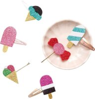 folia Moosgummi Glitter Basic mehrfarbig 10 St.