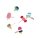 folia Moosgummi Glitter Basic mehrfarbig 10 St.
