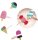 folia Moosgummi Glitter Basic mehrfarbig 10 St.