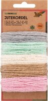 folia Kordel Jute farbig rauh grau, hellgrün, creme,...