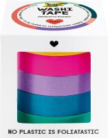 folia Washi Tape UNI BASIC Deko-Klebeband matt 10,0 mm x...