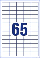 AVERY Zweckform Etiketten 6121 weiß 38,0 x 21,2 mm, 30 Blatt