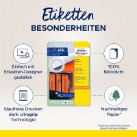 AVERY Zweckform Ordneretiketten L4766-20 rot, 20 Blatt