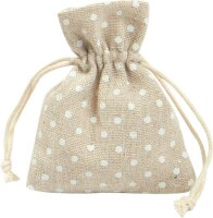 folia Stoffsäckchen mit Motiv Streifen und Punkte 8,0/10,0/13,0 x 10,0/130,/18,0 cm, 1 Pack