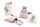 folia Stoffsäckchen mit Motiv Streifen und Punkte 8,0/10,0/13,0 x 10,0/130,/18,0 cm, 1 Pack