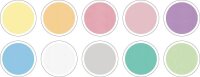 folia Moosgummi pastell mehrfarbig 10 Blatt