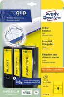AVERY Zweckform Ordneretiketten L4769-20 gelb, 20 Blatt