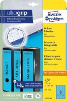 AVERY Zweckform Ordneretiketten L4753-20 blau, 20 Blatt