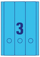 AVERY Zweckform Ordneretiketten L4753-20 blau, 20 Blatt