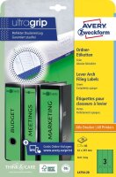 AVERY Zweckform Ordneretiketten L4754-20 grün, 20 Blatt