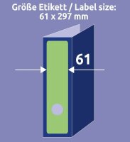 AVERY Zweckform Ordneretiketten L4754-20 grün, 20 Blatt