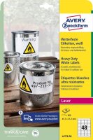 AVERY Zweckform wetterfeste Folienetiketten L4778-20...