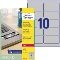 AVERY Zweckform Typenschildetiketten L6012-20 silber 96,0...