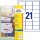 AVERY Zweckform Adressetiketten J8160-25 weiß 63,5 x 38,1 mm, 25 Blatt