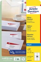 AVERY Zweckform Adressetiketten J8163-25 weiß 99,1...