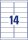 AVERY Zweckform Adressetiketten J8163-25 weiß 99,1 x 38,1 mm, 25 Blatt