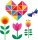 folia Fensterfolie mehrfarbig 10 Blatt  ( 455409 )