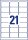 AVERY Zweckform Folien-Adressetiketten J8560-25 transparent 63,5 x 38,1 mm, 25 Blatt