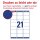 AVERY Zweckform Adressetiketten L7160-100 weiß 63,5 x 38,1 mm, 100 Blatt
