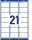 AVERY Zweckform Adressetiketten L7160-100 weiß 63,5 x 38,1 mm, 100 Blatt