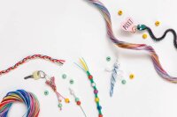 folia Bastelset Flechtschnüre mehrfarbig