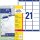 AVERY Zweckform Adressetiketten L7160-40 weiß 63,5 x 38,1 mm, 40 Blatt