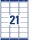 AVERY Zweckform Adressetiketten L7160-40 weiß 63,5 x 38,1 mm, 40 Blatt
