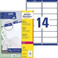 AVERY Zweckform Adressetiketten L7163-100 weiß 99,1...